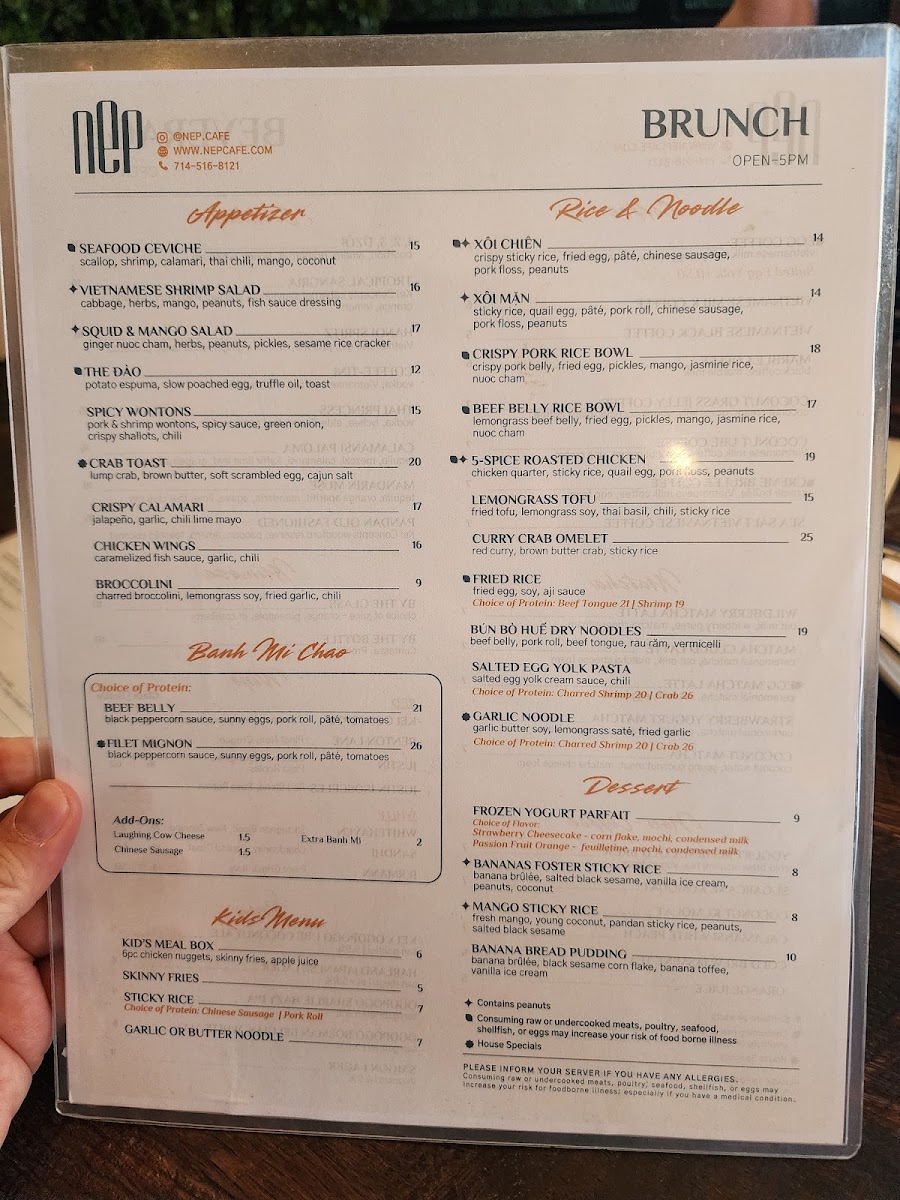NEP Cafe - Fountain Valley Menu - Image 4