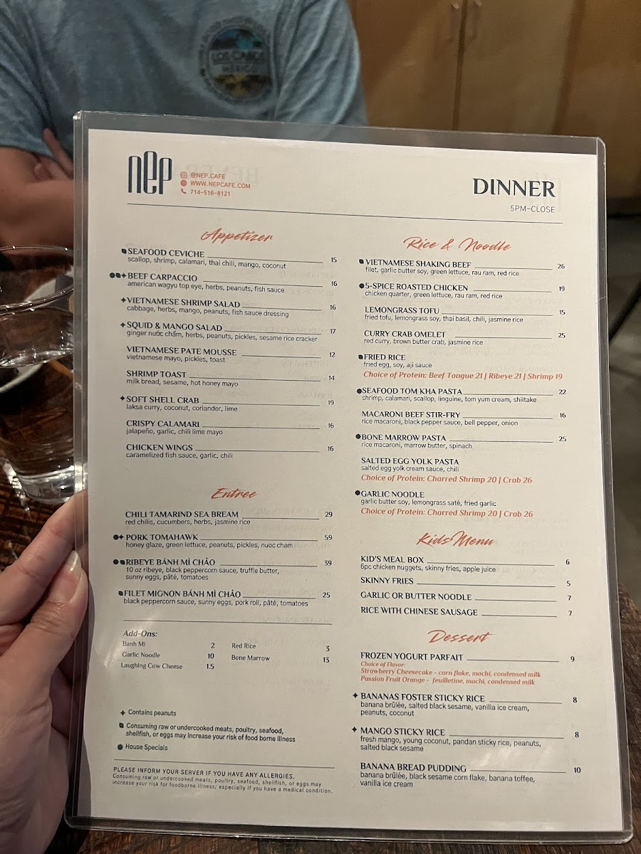 NEP Cafe - Fountain Valley Menu - Image 6